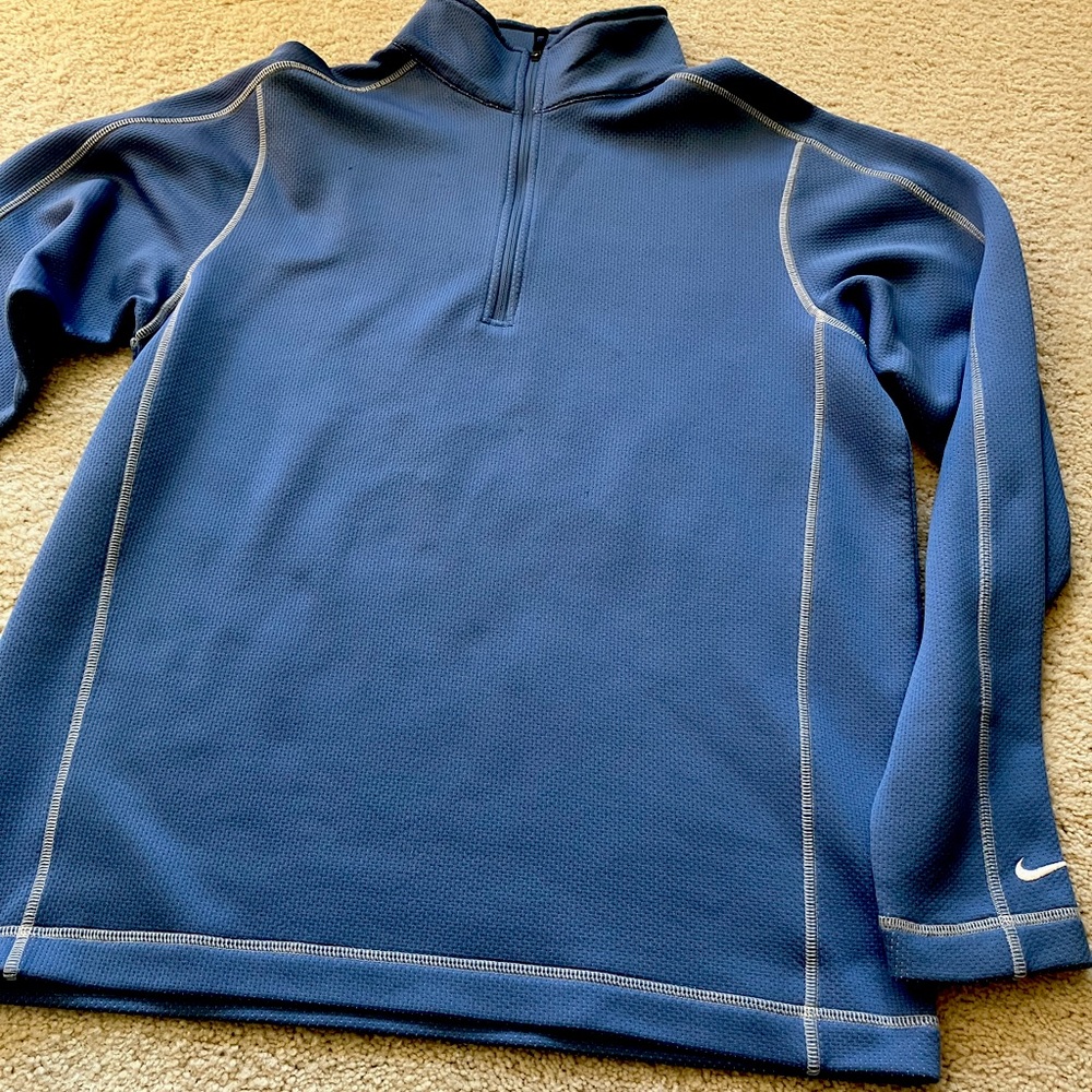 Nike blue Dri fit 1/4 zip up (Sz m)